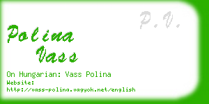 polina vass business card